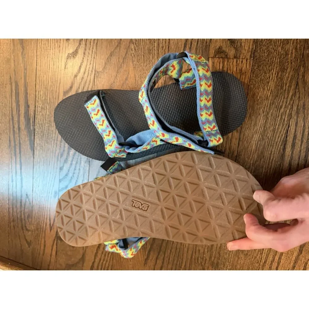 Teva 'original Universal' Sandal Wiggle Cendre Blue Men's Sz 9 Womens Sz 11 NEW